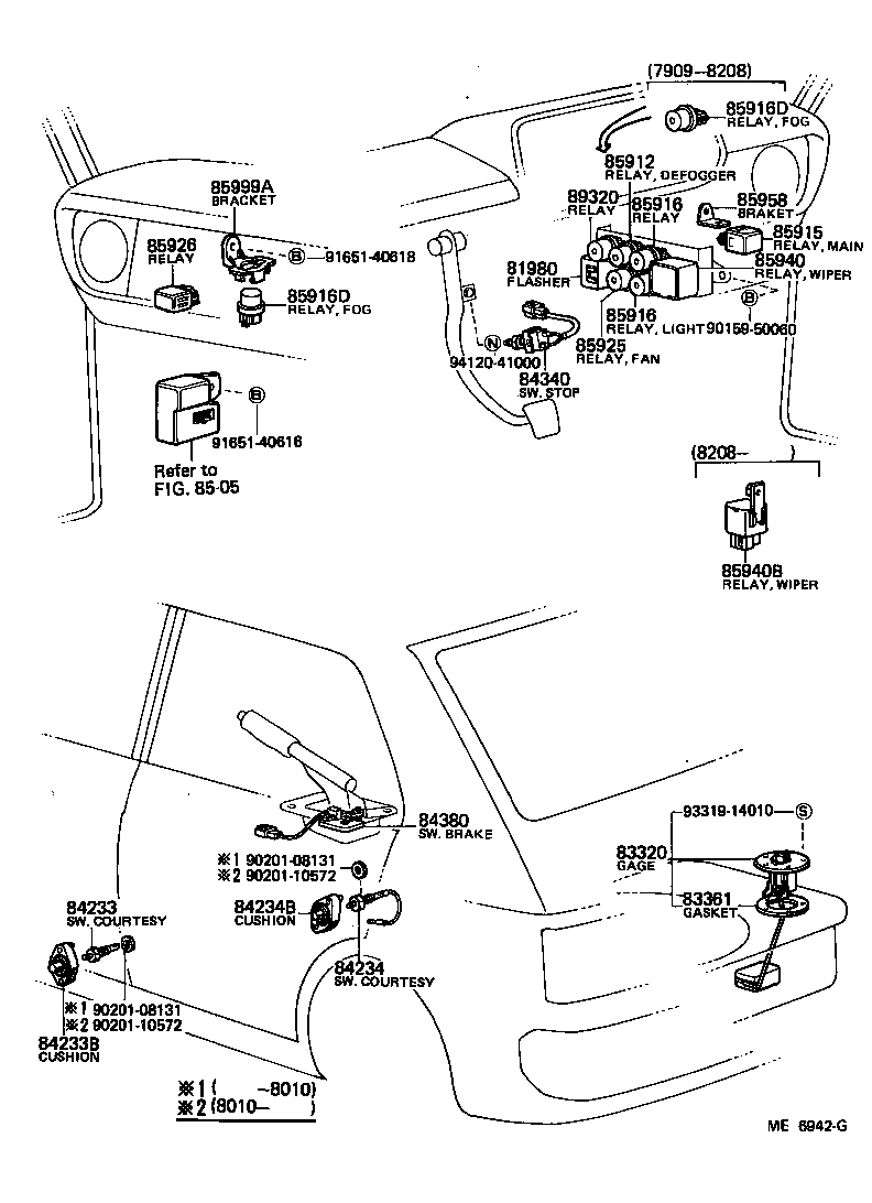 81980-22070 FLASHER ASSY, TURN SIGNAL product image