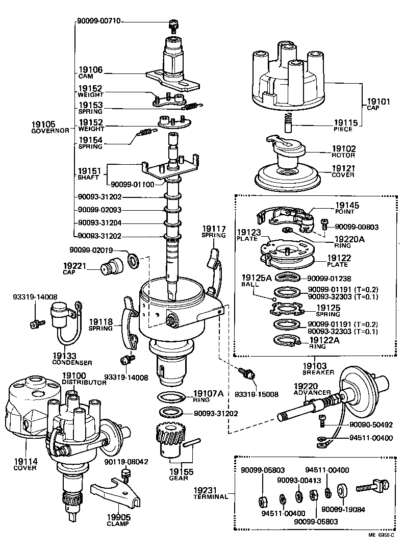 19100-13310 DISTRIBUTOR ASSY product image