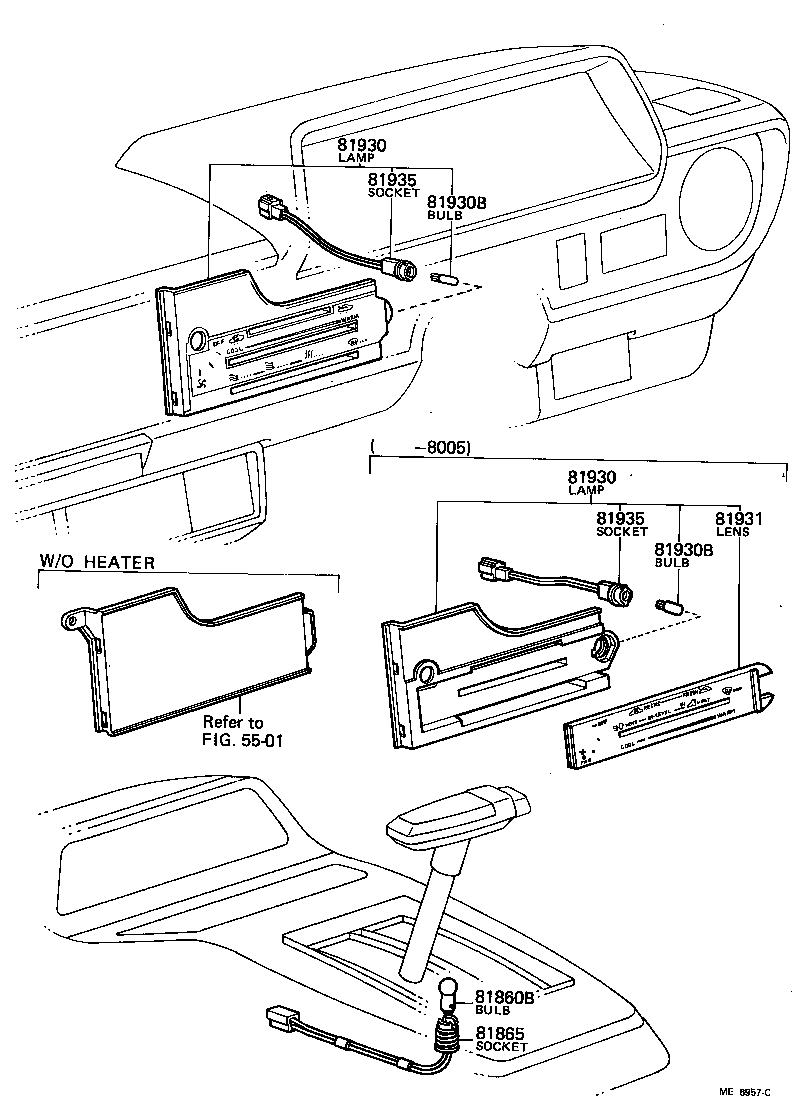 81940-10040 LENS, HEATER CONTROL INDICATOR product image