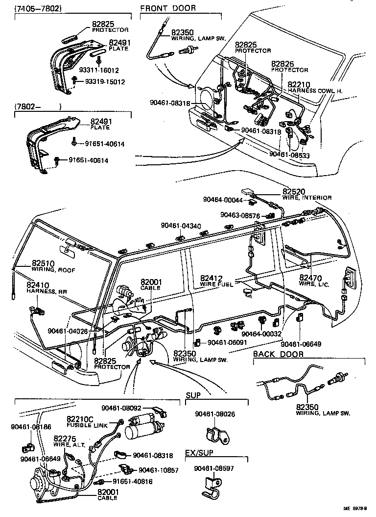82718-95700 PROTECTOR, WIRING HARNESS product image