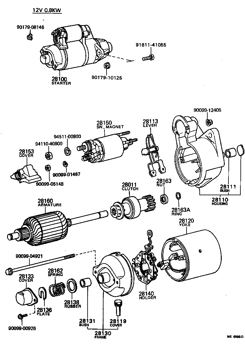 28150-44030 SWITCH ASSY, MAGNET STARTER product image