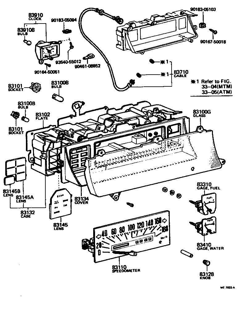 83132-30680 CASE, COMBINATION METER product image