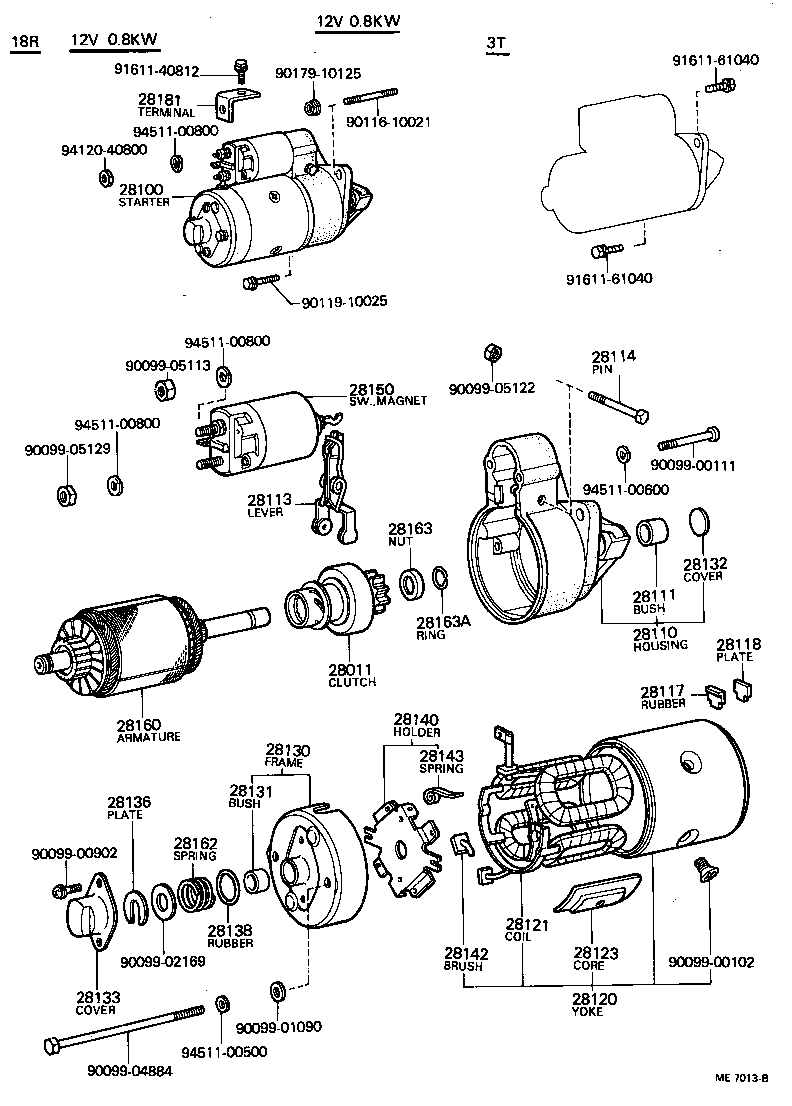 28126-41021 BEARING SUB-ASSY, CENTER product image