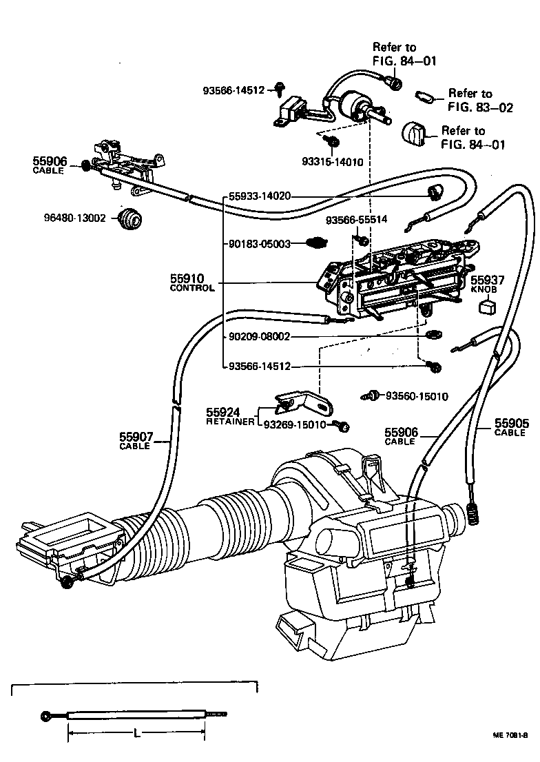 87231-16010 HOSE, HEATER DEFROSTER, RH product image