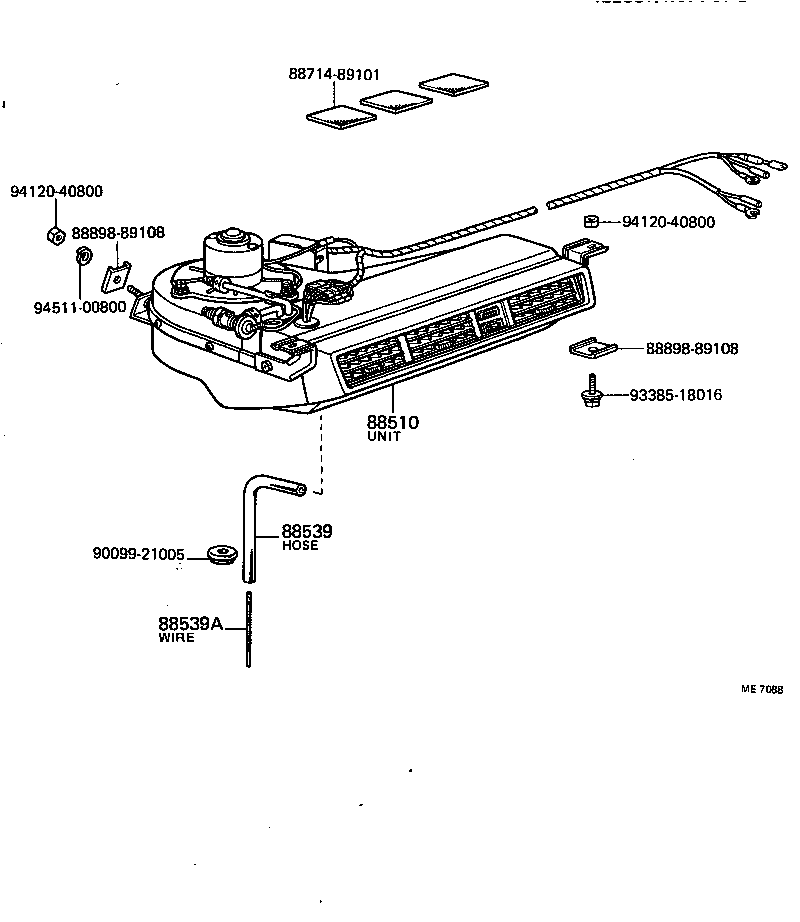 88536-89115 BRACKET, COOLING UNIT, NO.1 product image