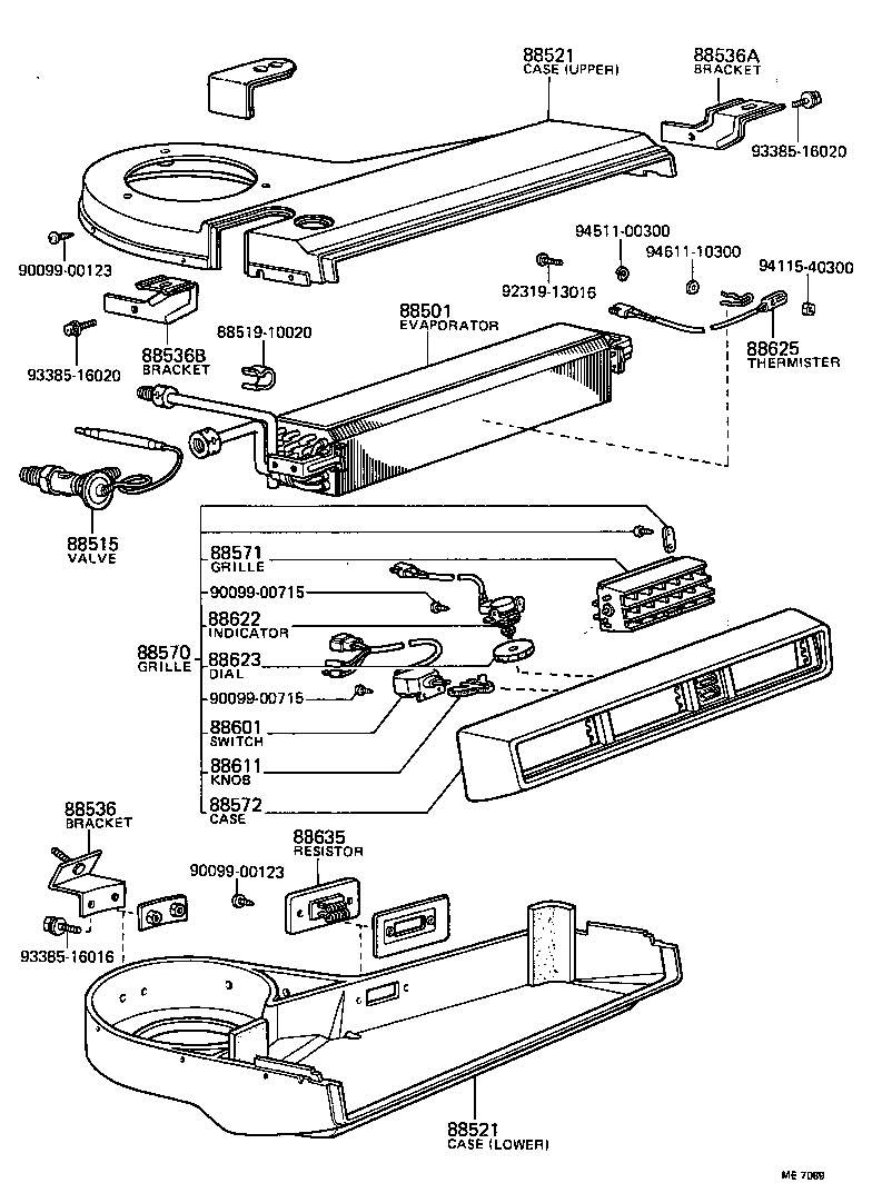 88536-89115 BRACKET, COOLING UNIT, NO.1 product image