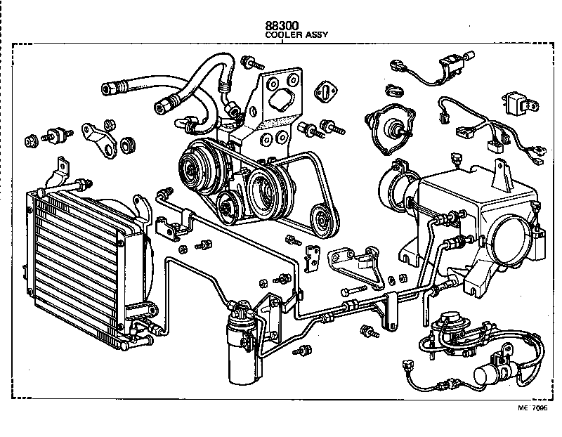 88820-10020 AIR CONDITIONER & ACCESSORY SUB-ASSY, NO.1 product image