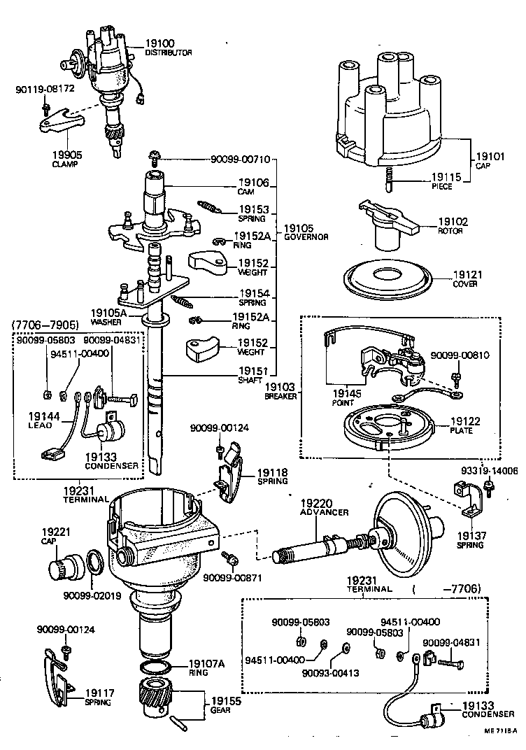19100-31021 DISTRIBUTOR ASSY product image