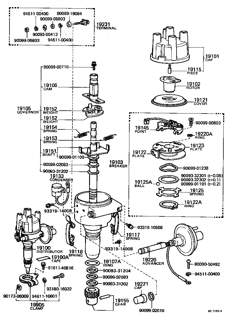 19100-31120 DISTRIBUTOR ASSY product image