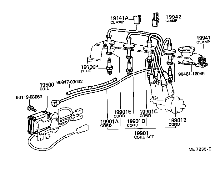 90919-04036 RESISTOR, IGNITION COIL product image