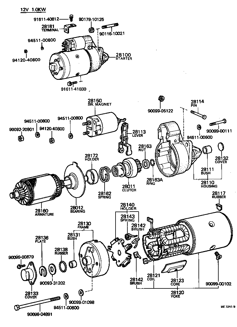 28100-54100 STARTER ASSY product image