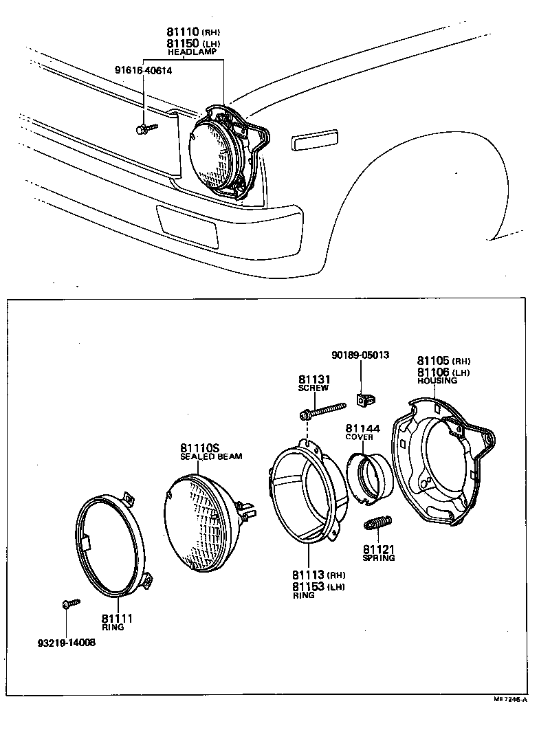 81110-39715 HEADLAMP ASSY, RH product image
