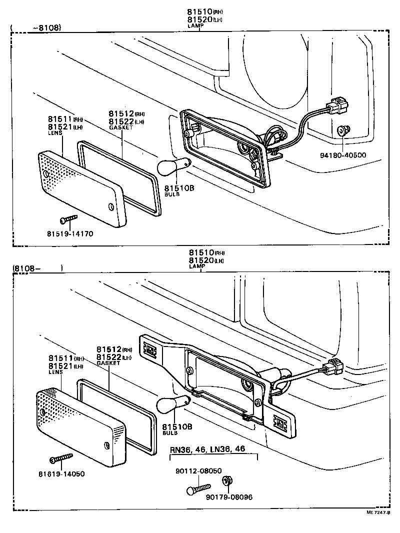 81510-89124 LAMP ASSY, FRONT TURN SIGNAL, RH product image
