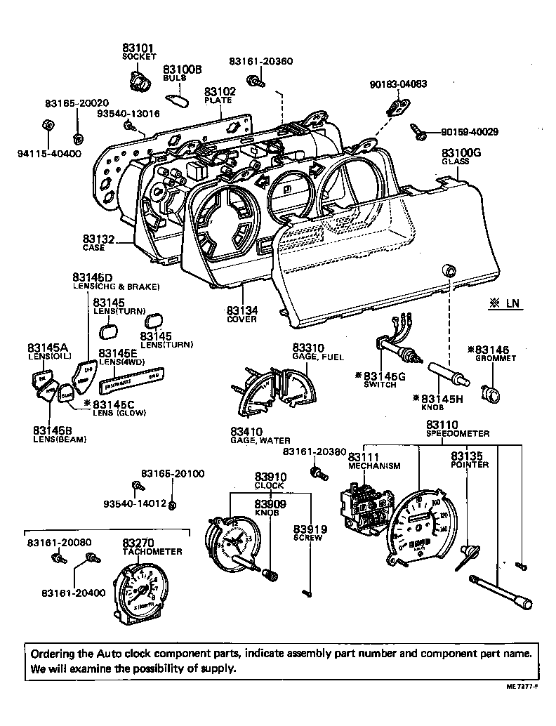 83110-89132 SPEEDOMETER ASSY product image