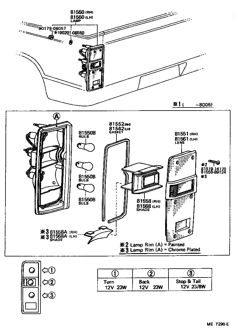 Toyota 81550-39785 LAMP ASSY, REAR COMBINATION, RH