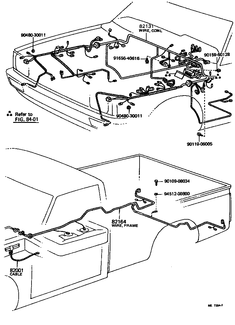 Toyota 82219-89102 WIRE, THERMO SENSOR