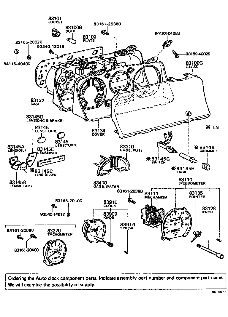 Toyota 99132-13030 BULB, AMPERE AND OIL PRESSURE RECEIVER GAGE
