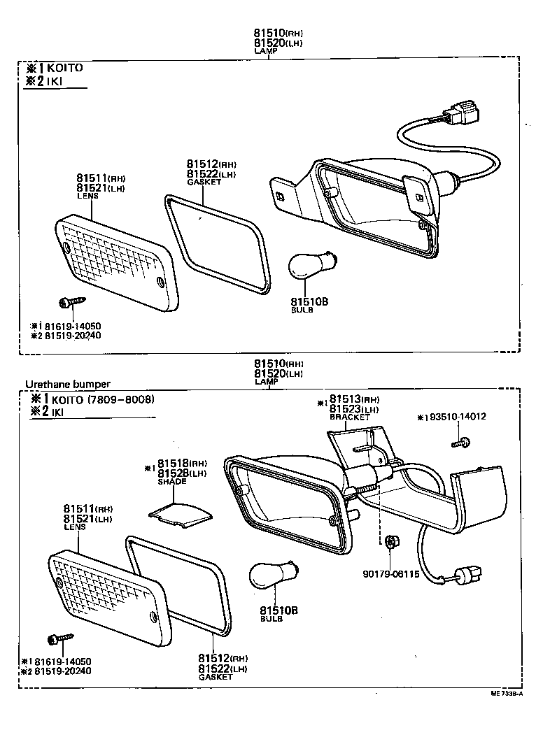 81520-20221 LAMP ASSY, FRONT TURN SIGNAL, LH product image
