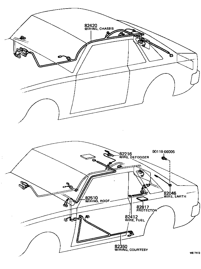 82817-91255 PROTECTOR, WIRING HARNESS, NO.3 product image