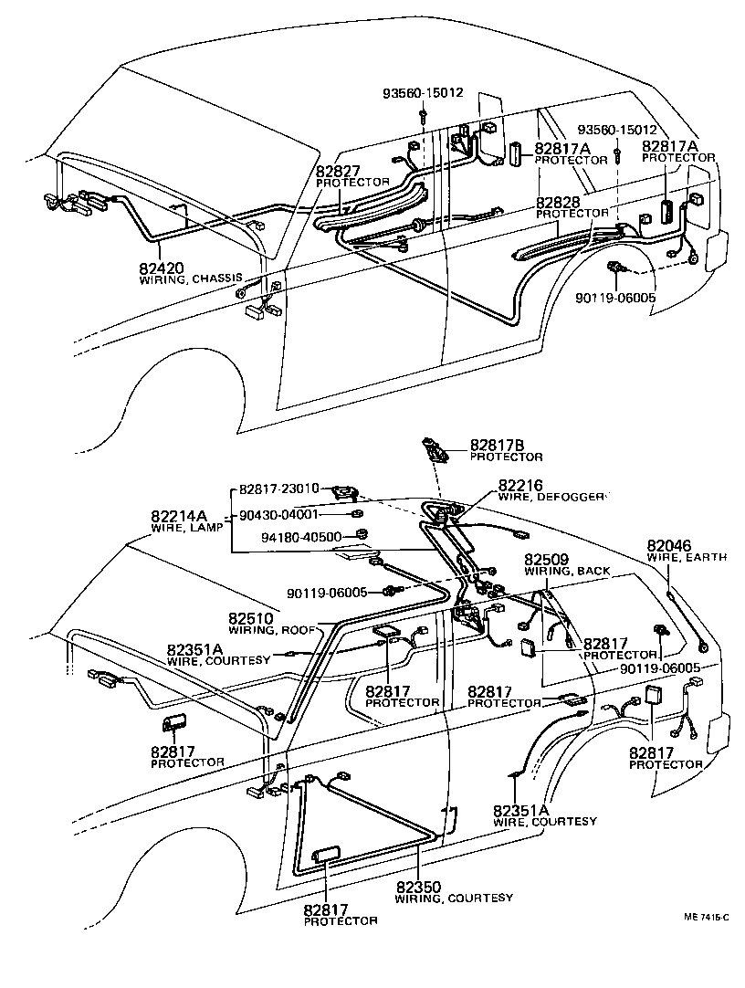 82817-91255 PROTECTOR, WIRING HARNESS, NO.3 product image