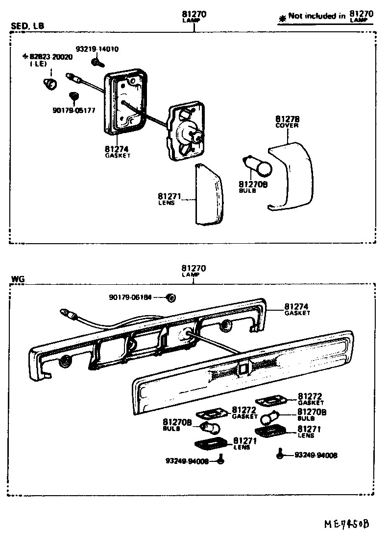 Toyota 81270-29345 LAMP ASSY, LICENSE PLATE