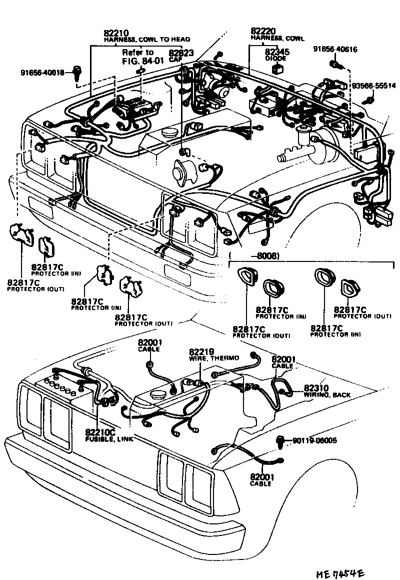 Toyota 82219-20012 WIRE, THERMO SENSOR