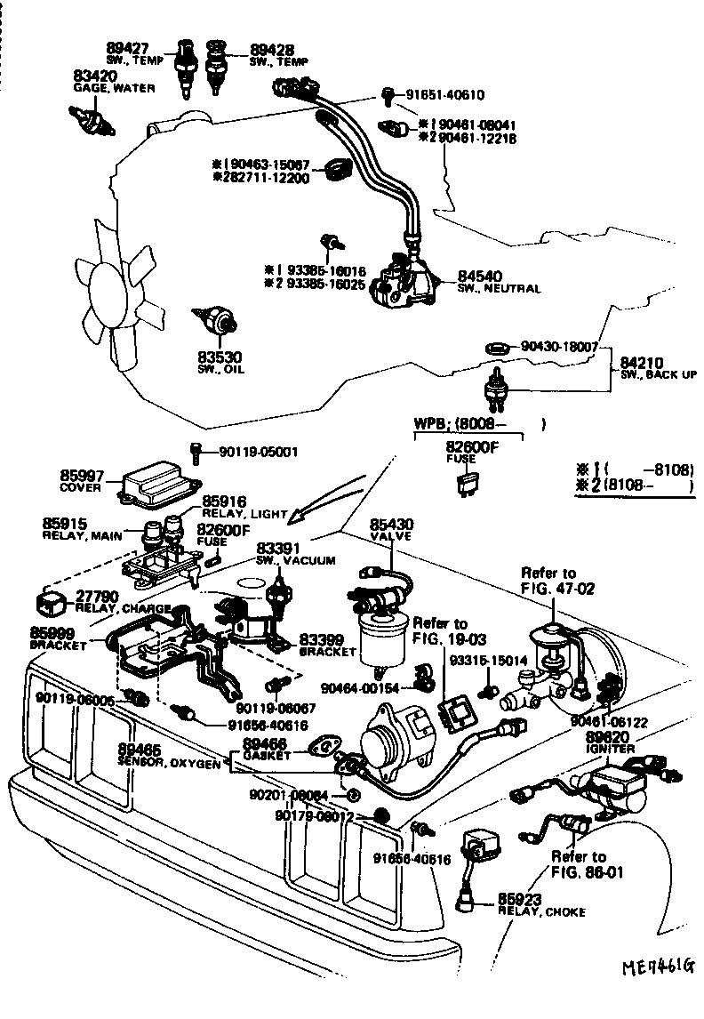 Toyota 83399-20080 BRACKET, VACUUM SWITCH