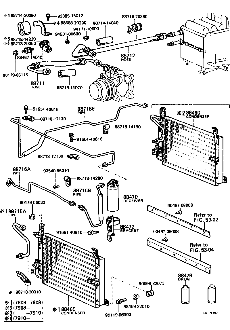 Toyota 88460-20150 CONDENSER ASSY, COOLER