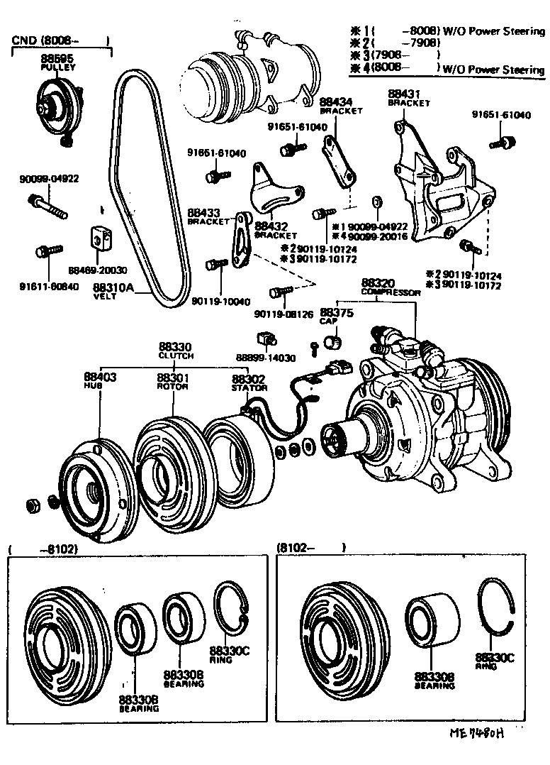 Toyota 88304-22050 CYLINDER SUB-ASSY, COOLER COMPRESSOR