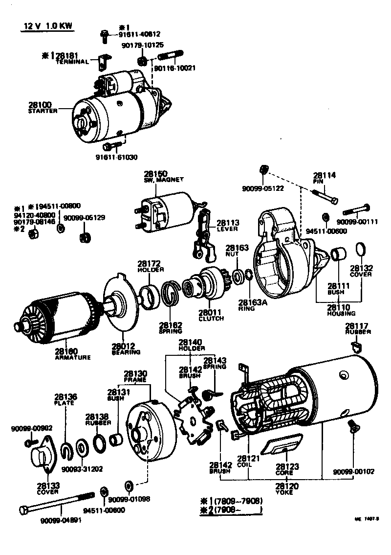 Toyota 28150-33020 SWITCH ASSY, MAGNET STARTER