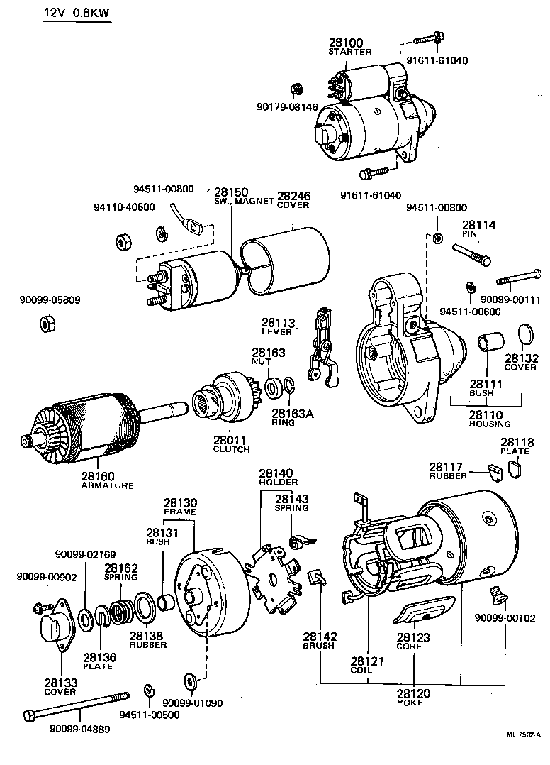 28110-31020 HOUSING ASSY, STARTER DRIVE product image