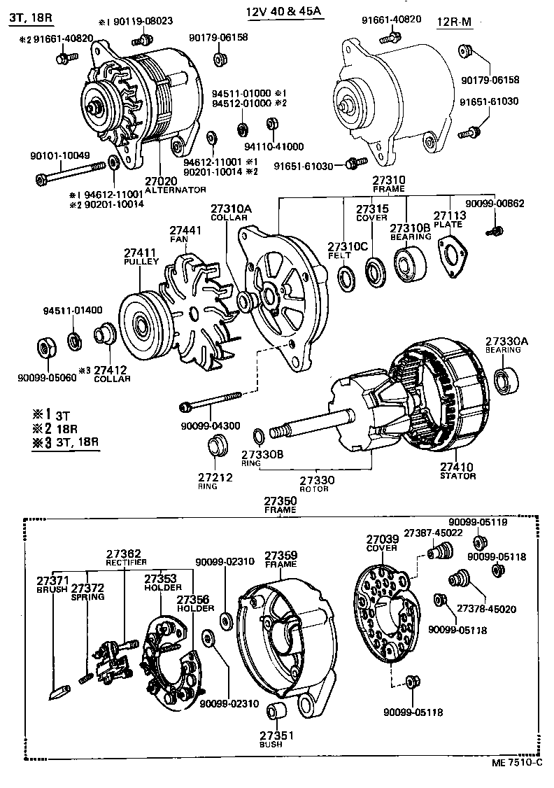 27020-31160 ALTERNATOR ASSY product image