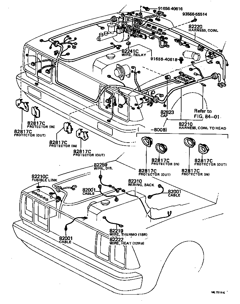 82817-91255 PROTECTOR, WIRING HARNESS, NO.3 product image