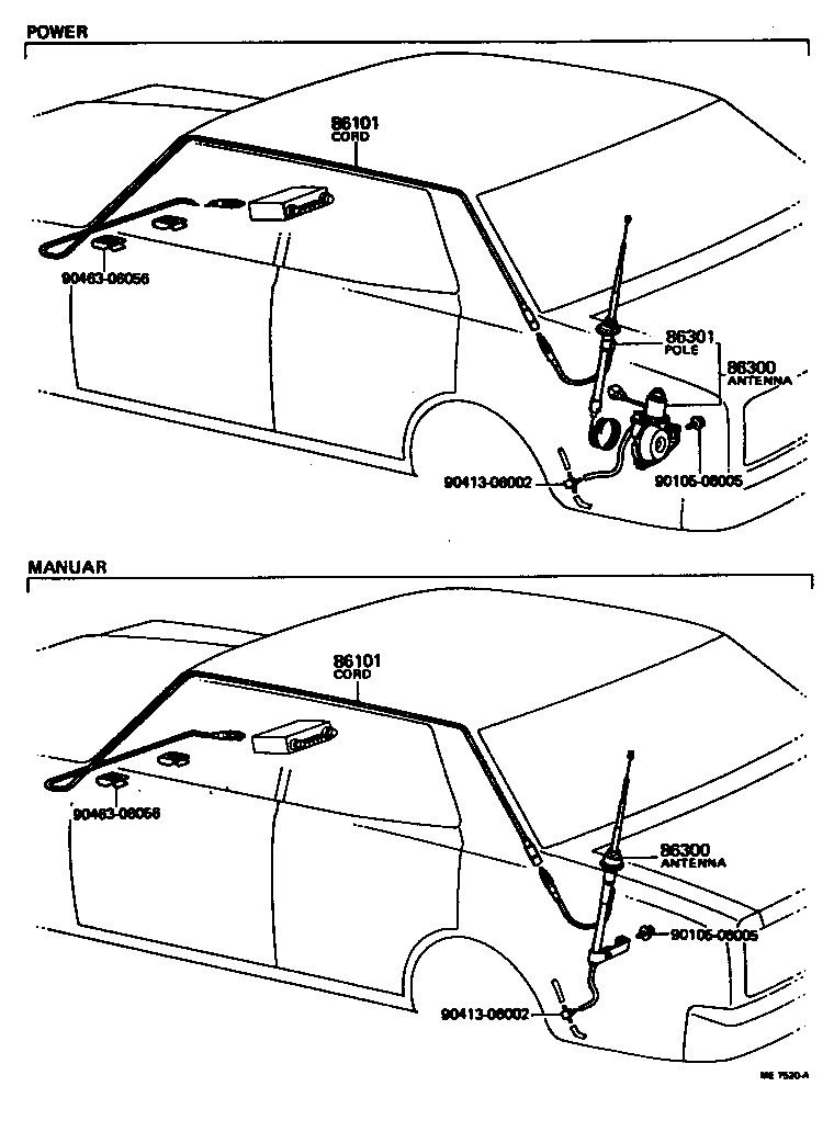 86300-30160 ANTENNA ASSY, W/HOLDER product image