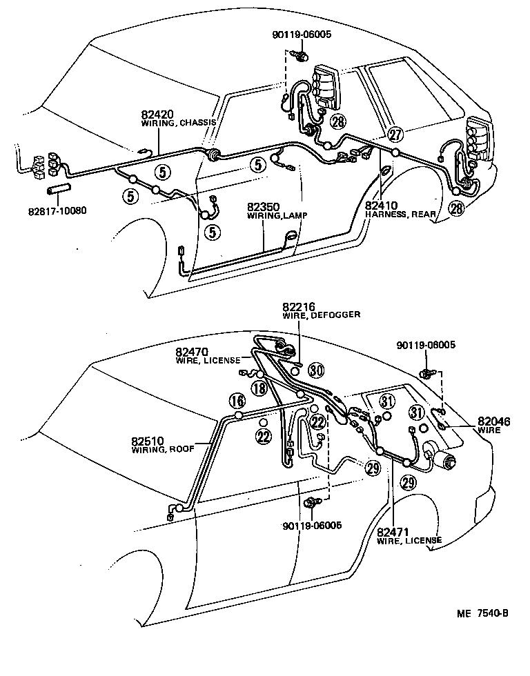 82201-10140 WIRING SUB-ASSY, INSTRUMENT PANEL product image