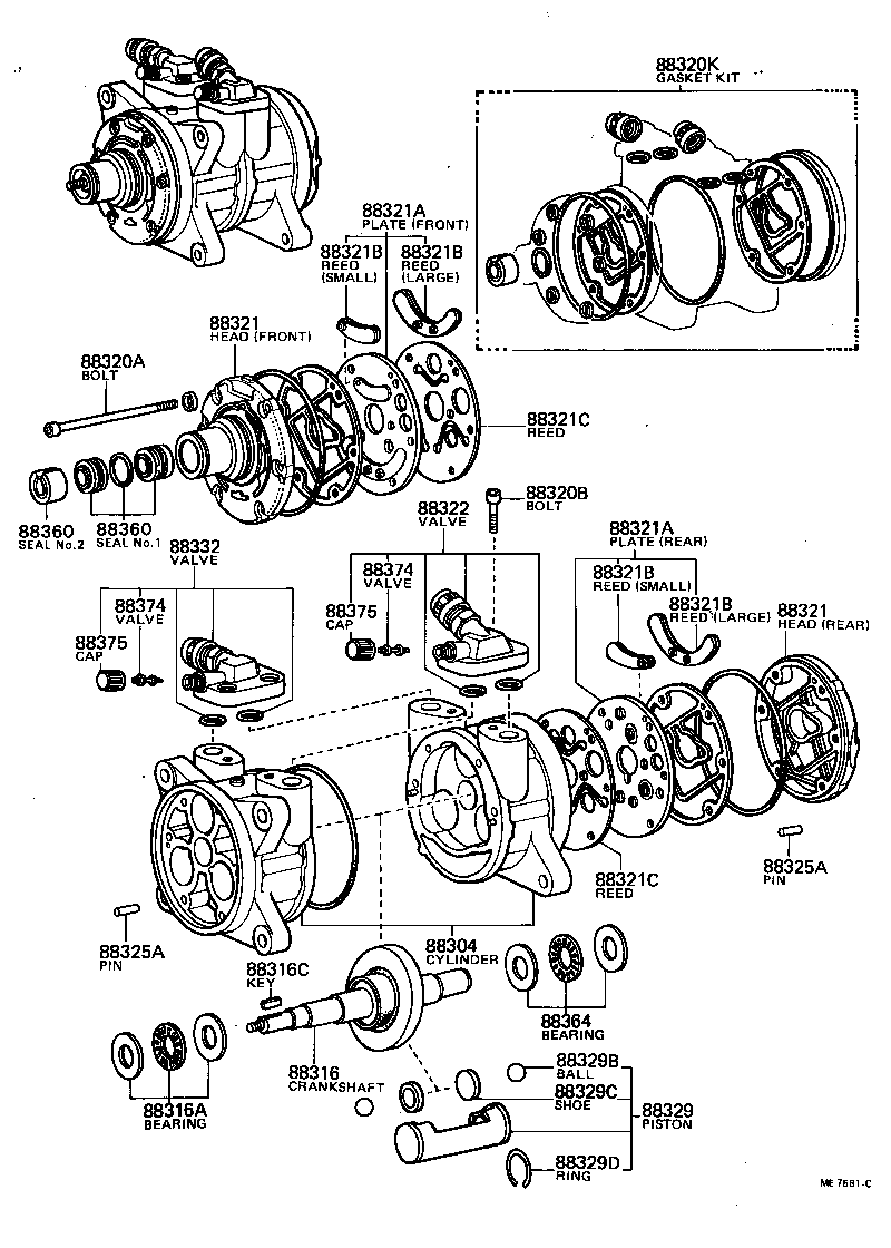 88440-30250 PULLEY, COOLER COMPRESSOR IDLE product image