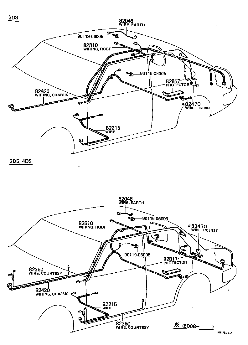 82050-16120 WIRE ASSY, ENGINE product image