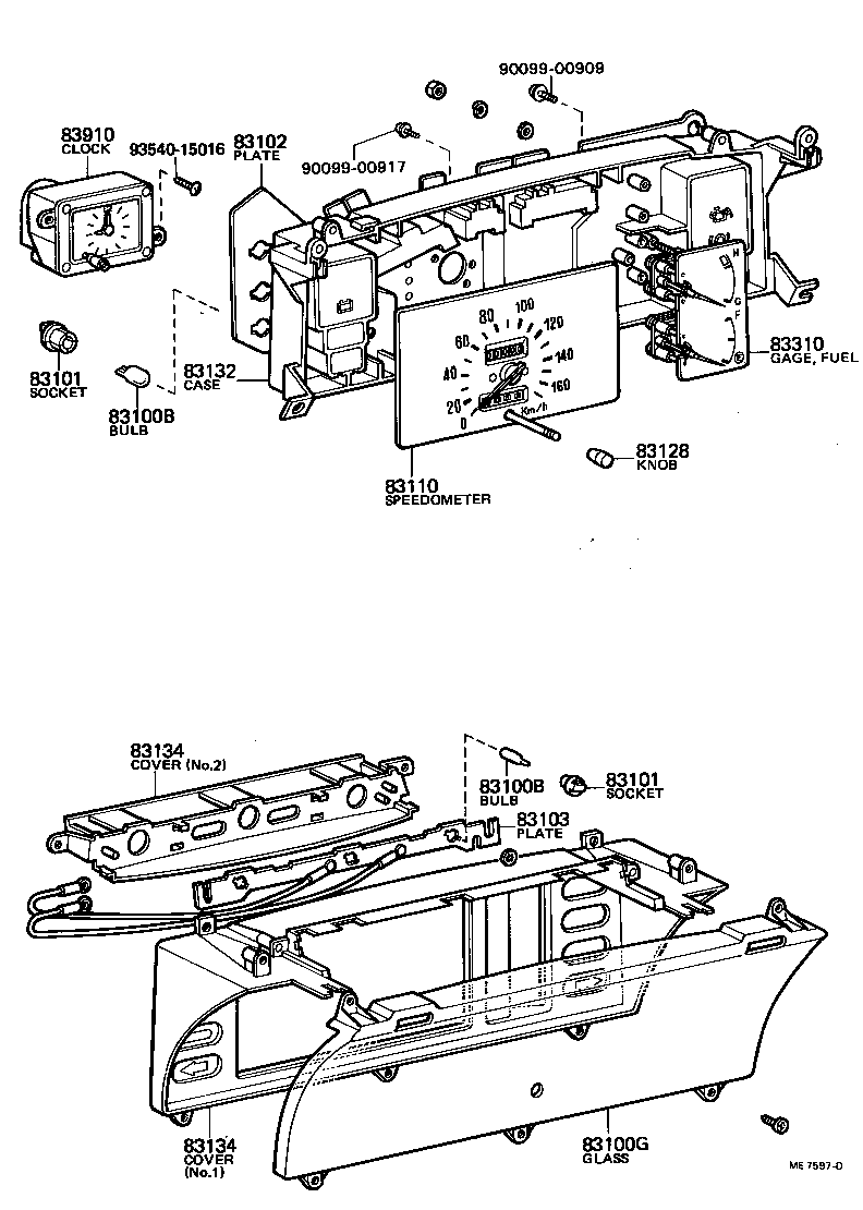 83132-16100 CASE, COMBINATION METER product image