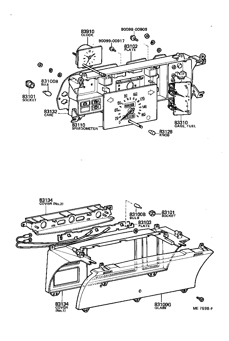 83132-16100 CASE, COMBINATION METER product image