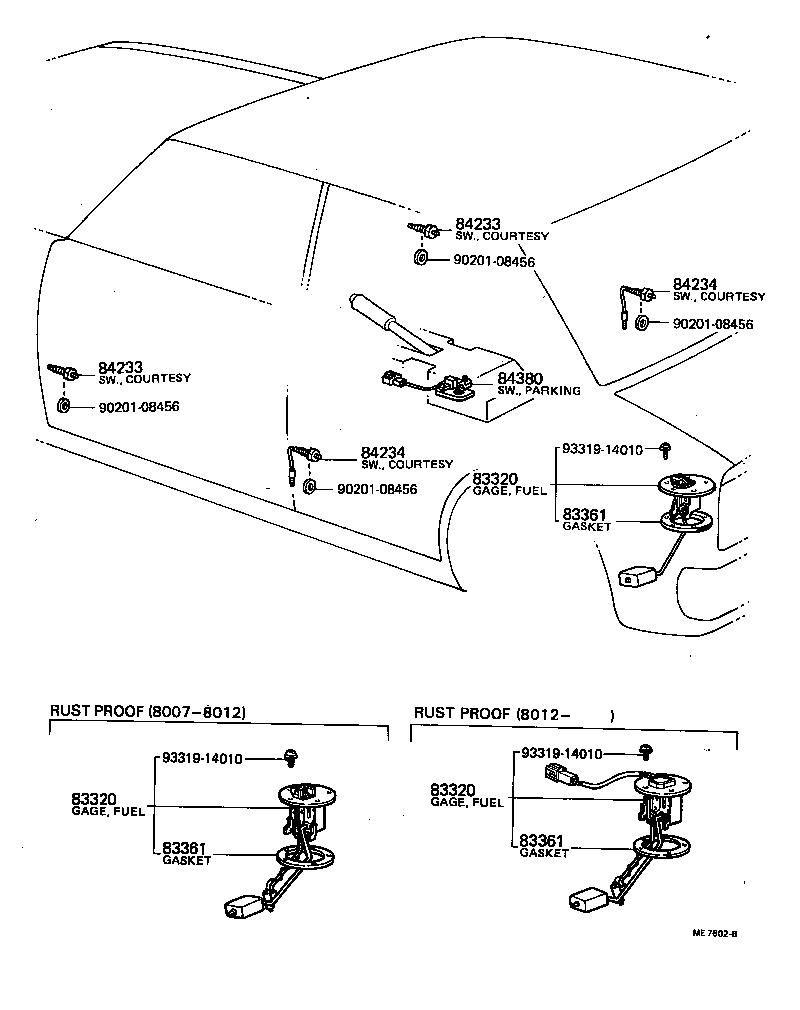 83320-19505 GAGE ASSY, FUEL SENDER product image