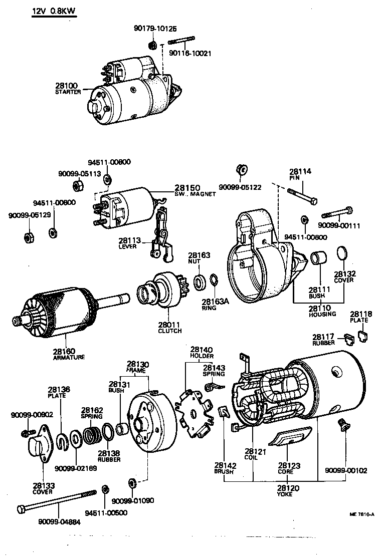 28100-47040 STARTER ASSY product image