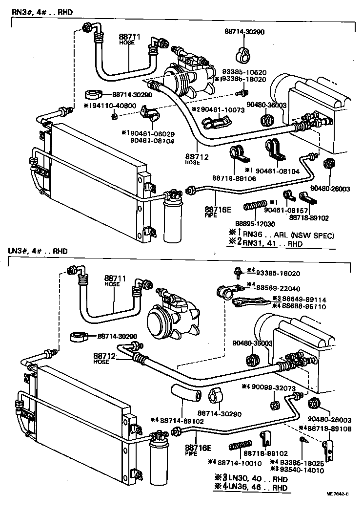 88382-36010 HOSE, COOLER REFRIGERANT SUCTION, NO.1 product image