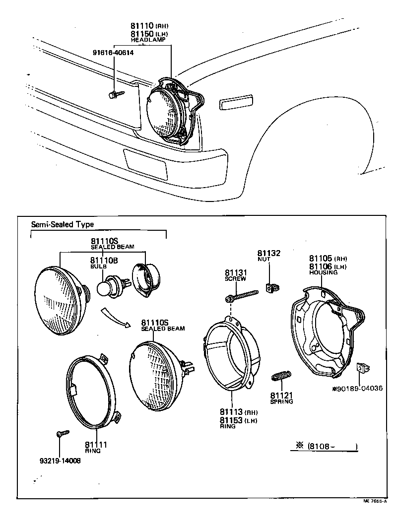 81150-39835 HEADLAMP ASSY, LH product image