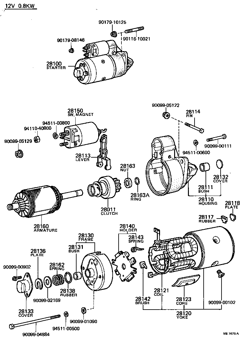 28150-72081 SWITCH ASSY, MAGNET STARTER product image