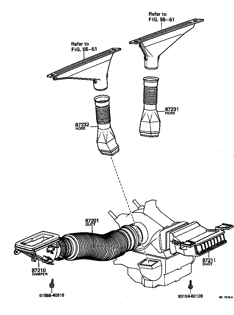 55670-89101-06 DUCT, AIR, NO.1 product image