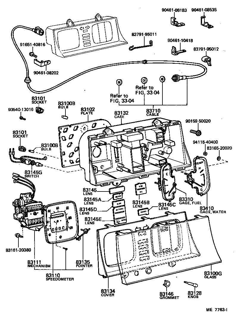 83110-95022 SPEEDOMETER ASSY product image