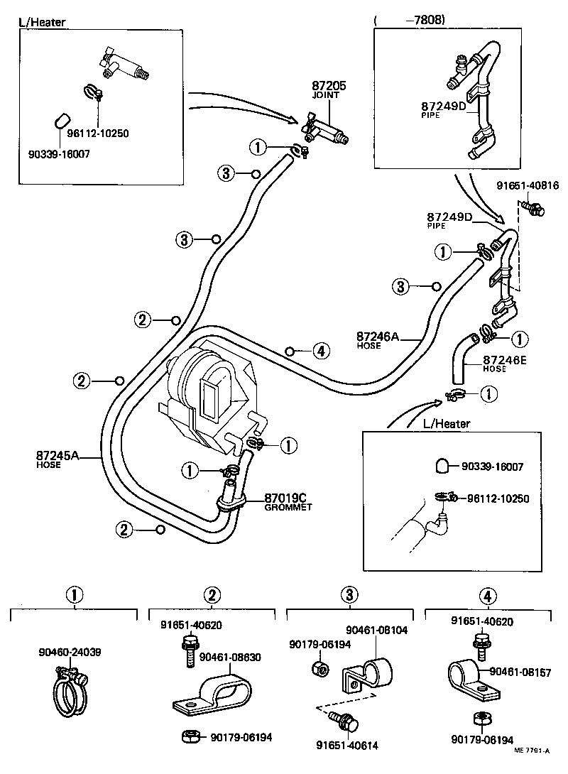 87206-60101 JOINT OR UNION, FRONT HEATER HOSE THROUGH OR INLET VALVE product image