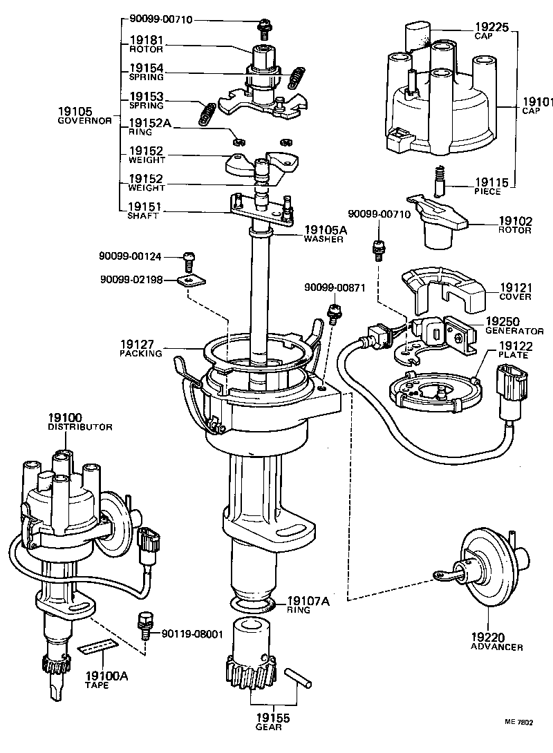 19105-13011 GOVERNOR SUB-ASSY product image