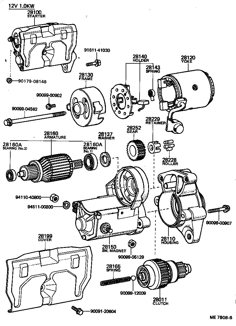 28100-27020 STARTER ASSY product image