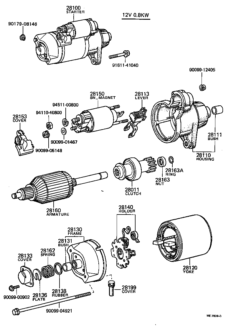28150-27010 SWITCH ASSY, MAGNET STARTER product image